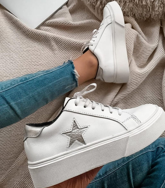 Star blanco plata - mimosacalzados
